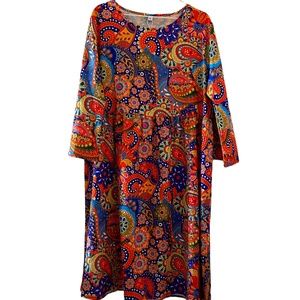 Multi Colored Flower Dress